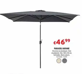 Trafic Parasol Havane offre