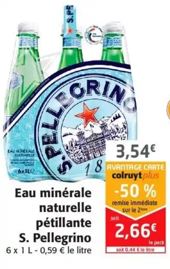 Colruyt Eau Minérale Naturelle Pétillante offre