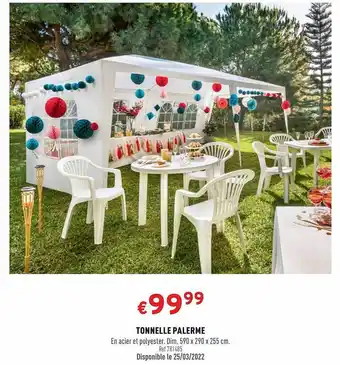 Trafic Tonnelle Palerme offre