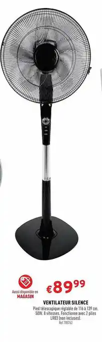 Trafic Ventilateur Silence offre