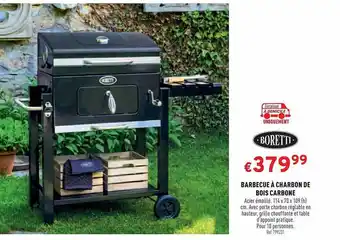 Trafic Barbecue à Charbon De Bois Carbone Boretti offre