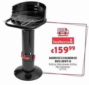 Trafic Barbecue à Charbon De Bois Loewy 45 offre