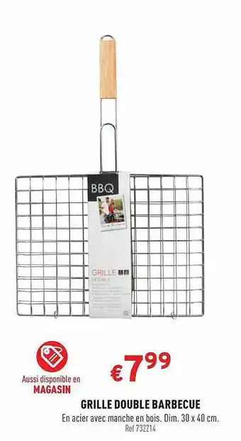 Trafic Grille Double Barbecue offre