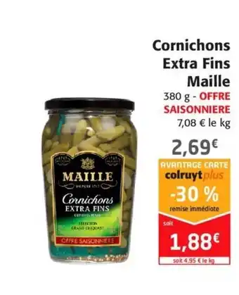 Colruyt Cornichons Extra Fins Maille offre