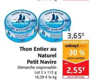 Colruyt Thon Entier Au Naturel offre