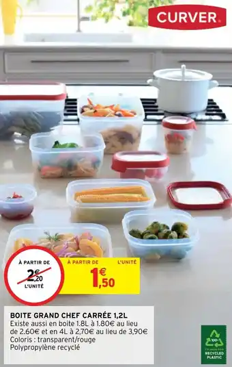 Intermarché Hyper Boite grand chef carrée 1,2L offre