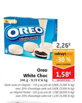 Colruyt Oreo White Choc offre
