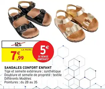 Intermarché Hyper Sandales confort enfant offre