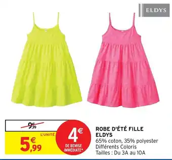 Intermarché Hyper ELDYS robe d'été fille offre