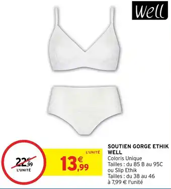 Intermarché Hyper WELL soutien gorge ethik offre