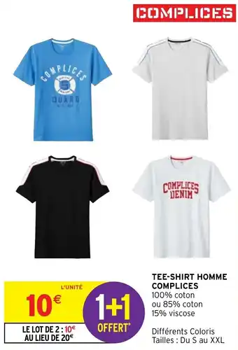 Intermarché Hyper COMPLICES tee-shirt homme offre