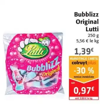 Colruyt Bubblizz Original Lutti offre
