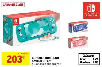 Intermarché Hyper SWITCH LITE console nintendo offre