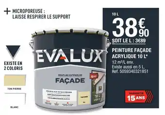 Brico Dépôt Peinture façade acrylique 10 L offre