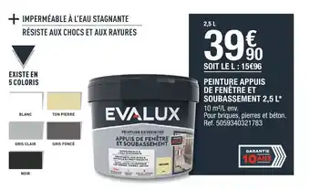 Brico Dépôt Peinture appuis de fenêtre et soubassement 2,5 L offre