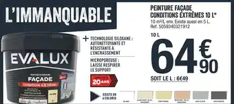 Brico Dépôt Peinture façade conditions extrêmes 10 L offre