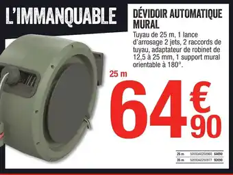 Brico Dépôt Dévidoir automatique mural offre