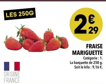 Supeco Fraise mariquette offre