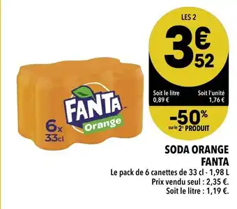 Supeco Soda Orange Fanta offre