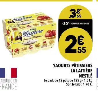Supeco Yaourts Pâtissiers La Laitière Nestlé offre