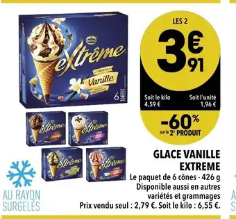 Supeco Glace vanille Extreme offre