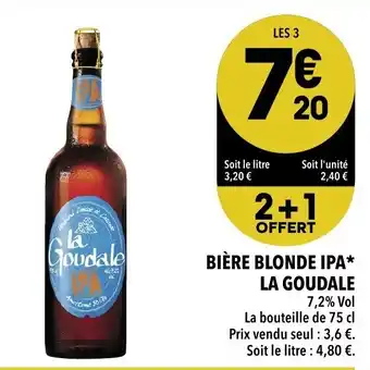 Supeco Bière Blonde IPA La Goudale offre
