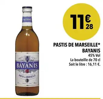 Supeco Pastis de marseille offre