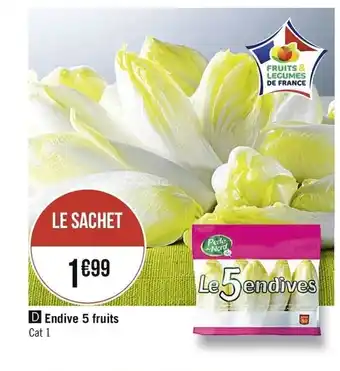 Casino Supermarchés Endive 5 fruits offre
