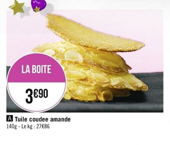 Tuile coudee amande