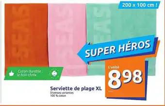 Action Serviette De Plage Xl offre