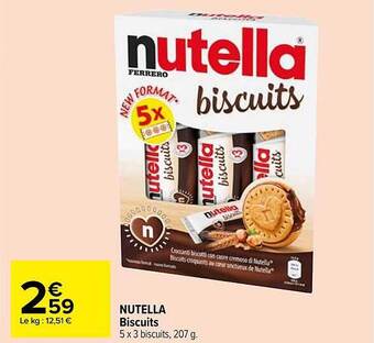 Carrefour Market Nutella Biscuits offre
