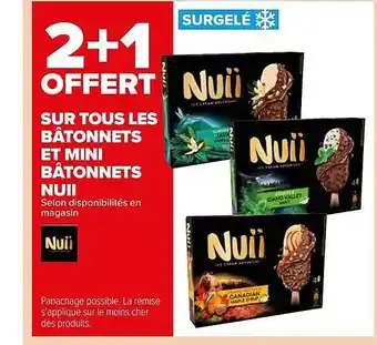 Carrefour Market Bâtonnets Et Mini Bâtonnets Nuii offre
