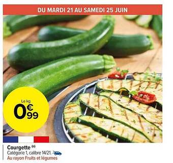 Carrefour Market Courgette offre