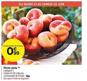 Carrefour Market Pêche Plate offre