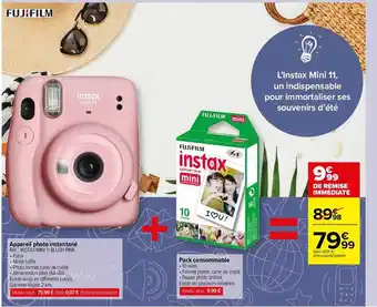 Carrefour Market Appareil Photo Instantané + Pack Consommable offre