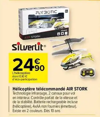 Carrefour Market Hélicoptère Télécommandé Air Stork offre
