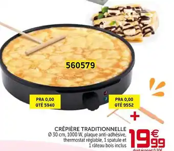 Gifi Crêpière Traditionnelle offre