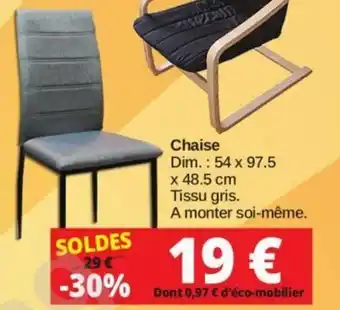 KREABEL Chaise offre