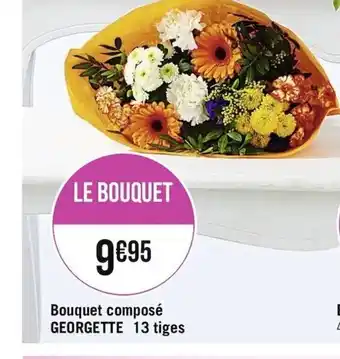 Casino Supermarchés Bouquet composé Georgette 13 tiges offre