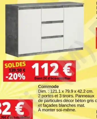 KREABEL Commode offre