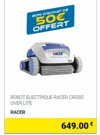 Cash Piscines Robot électrique Racer Cross Over Lite offre