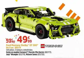 King Jouet Lego Technic Ford Mustang Shelby Gt 500 offre