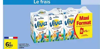 Carrefour Market Lait U.h.t. Viva «maxi Format» Candia offre