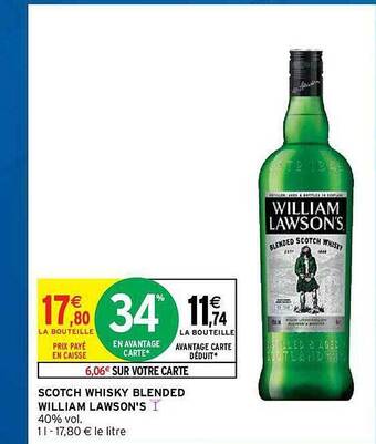 Intermarché Express Scotch Whisky Blended William Lawson's offre