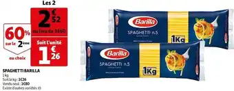 Auchan Barilla spaghetti offre