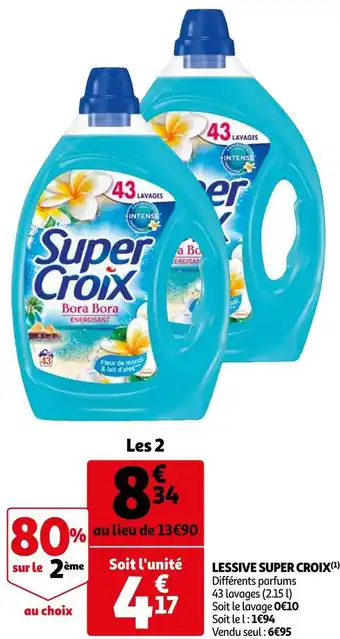 Auchan Super croix lessive offre