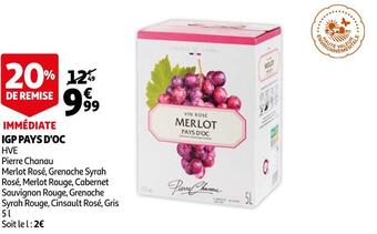 Auchan Pierre chanau igp pays d'oc offre