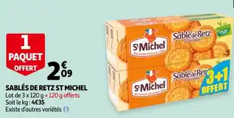 Auchan St michel sablés de retz offre