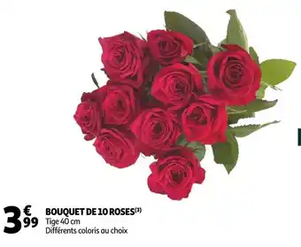 Auchan Bouquet de 10 roses offre