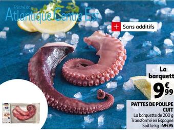 Auchan Pattes de poulpe cuit offre